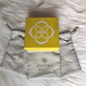 Kendra Scott Dust Bags (3) and Gift Box (1)